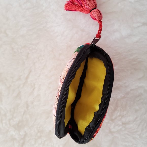 Pink Roses Coin Purse from Guatemala - Picture 6 of 6